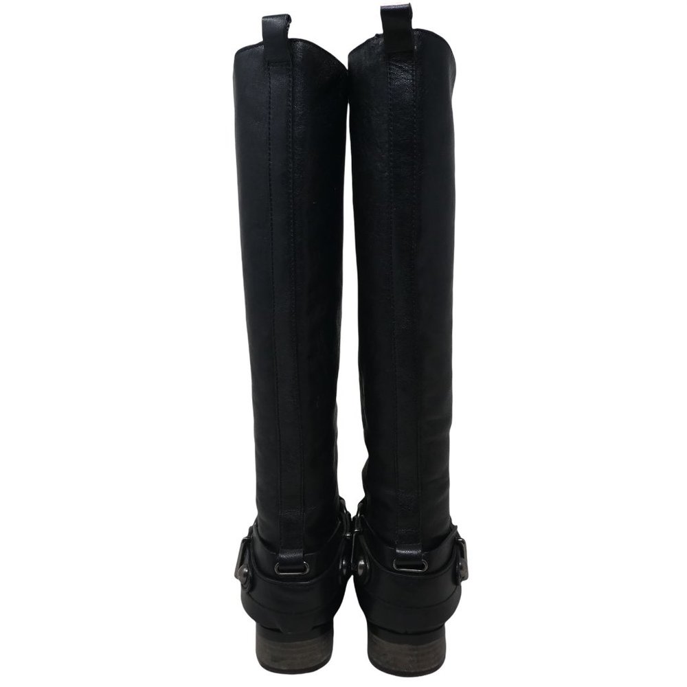 Coach Natale Riding Boots Womens 7.5 Black Leather Pull On Meghan Markle - Picture 9 of 12